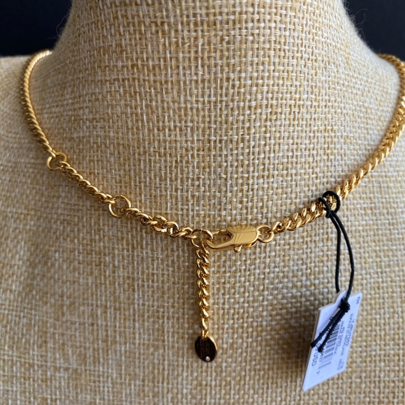 Juicy Couture Gold & Rhinestone Necklace - Picture 3 of 9